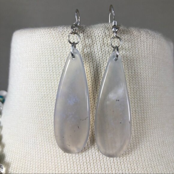 Smoky Chalcedony Necklace & Earring Set - Picture 6 of 7